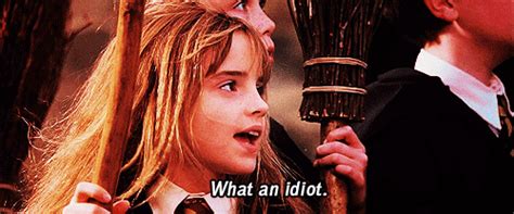 Hermione "What an Idiot" gif