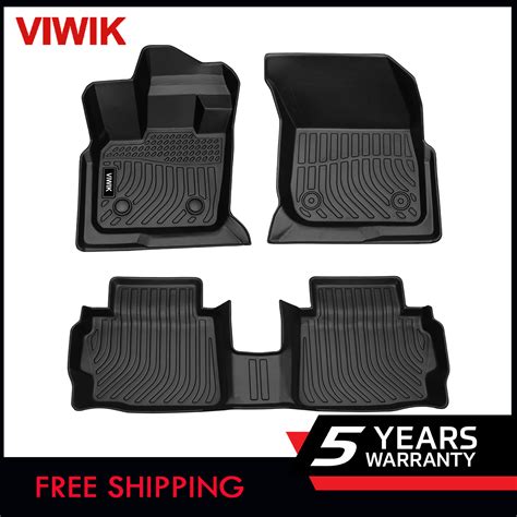 Viwik Floor Mats for 2017 2018 2019 2020 Lincoln MKZ 1st & 2nd Row TPE ...