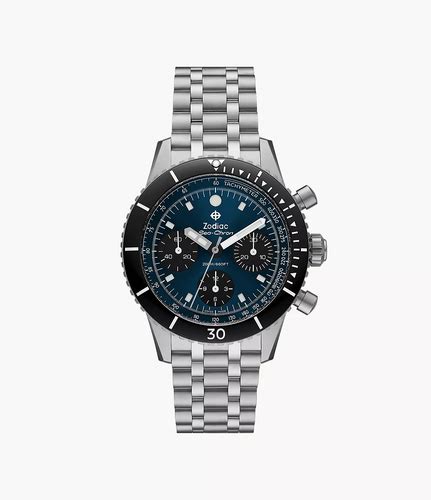 Limited Edition Zodiac Sea-Chron 42mm Blue Dial India | Ubuy