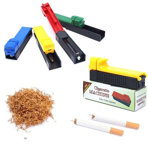 2 PCS Manual Cigarette Tobacco Injector Rolling Machine Single Tube ...