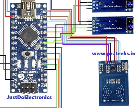 Industrial Line Follower Robot Using Rfid & TCRT5000 IR Sensor