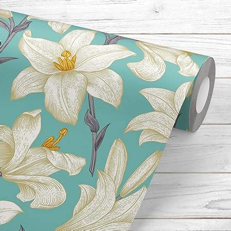 Indian Royals White Flowers and Birds Removable Peel and Stick Self ...