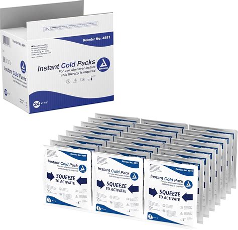 Amazon.com: Dynarex Disposable Ice Packs for Injuries - Instant Cold ...