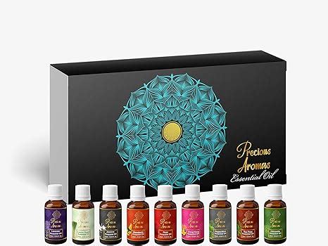 Buy Precious Aromas Essential Oil Lavender, Rose, Tea Tree, Jasmine ...