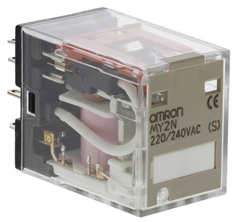 MY2N AC220/240(S) Omron | Omron Plug In Power Relay, 240V ac Coil, 10A ...