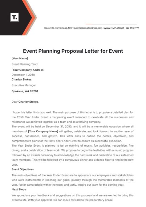 Event Planning Proposal Sample Event Planning Proposal PowerPoint