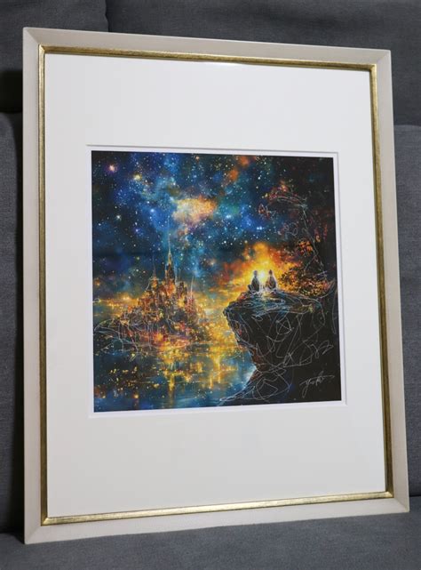 5点限定販売 "走馬灯.” 現代アート 額縁付(54cm×42cm) | yk3art.official