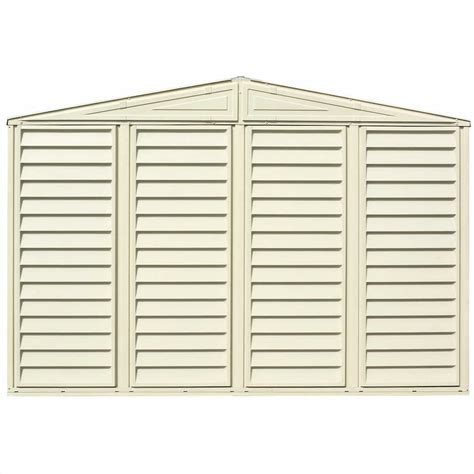 DuraMax 10X5 WoodBridge Vinyl Shed with Foundation [00283] | Free Shipping