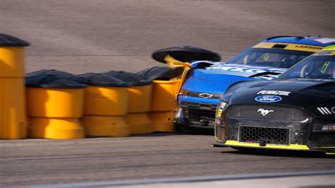 I caught the larson wreck by accident. I was super focused on Blaney coming in pit road when I ...