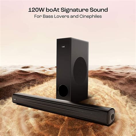 boAt Aavante Bar 1500 Pro - 120W RMS Bluetooth SoundBar with 2.1 Wired ...