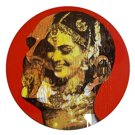 "Myth": Orange Red Acrylic Painting by Nayanjeet Nikam | ArtZolo.com