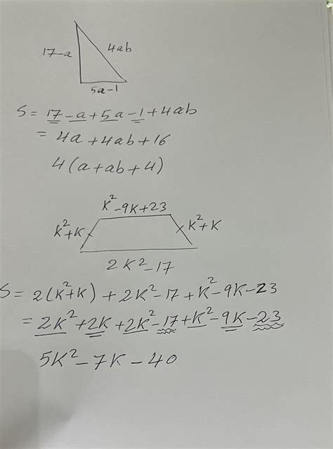 PLEASE SHOW WORK AND HURRY! Directions: Give the perimeter of each ...