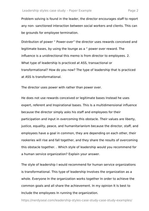 Image result for Leadership Case Study Examples