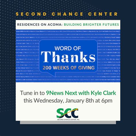 Exciting News from Second Chance Center! - Second Chance Center