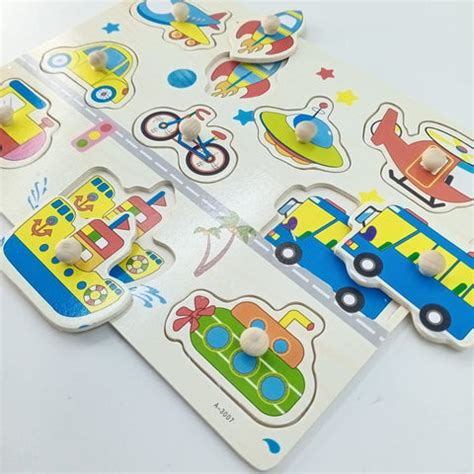 Wooden Peg Boards -A+ qulaity - - TRANSPORT - EKT2450 – Extrokids
