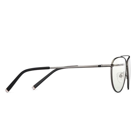 Buy Blue Block Screen Glasses: Gunmetal Full Rim Aviator Lenskart Blu ...