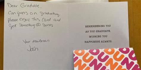 Postal worker leaves handwritten notes and gift cards for 2020 ...