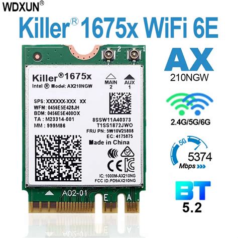 new-Killer-1675x-wifi6e-Intel-AX210-AX210NGW-killer1675x-upgrade ...