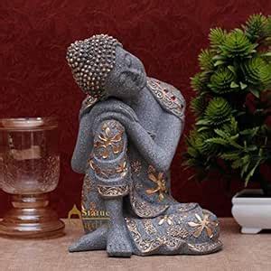 Buy StatueStudio Buddha Showpieces for Home Decor Thinking Buddha ...