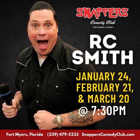 RC Smith, Snappers Comedy Club, Fort Myers, March 20 2024 | AllEvents.in