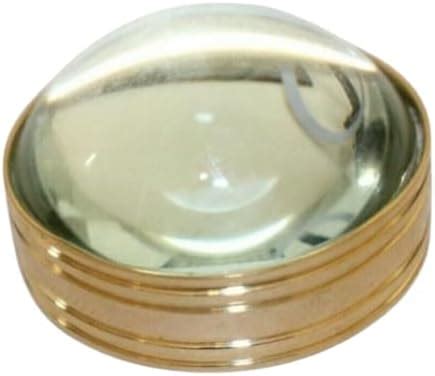 Dome Shape 3 Inches Brass Clear Magnifying Glass Lens for eading ...