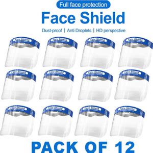 EAGLEYE Full Face Shield Mask, face shield mask reusable, plastic, for ...