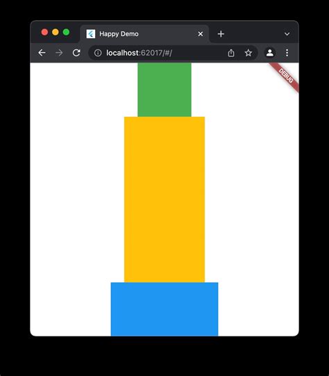 Flutter Expanded Widget 的图像结果