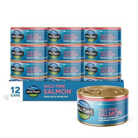 Amazon.com: Wild Planet, Wild Pink Salmon, Canned Salmon, Sustainably ...