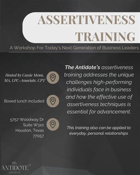 ASSERTIVENESS TRAINING For Todays Next Generation of Business Leaders ...