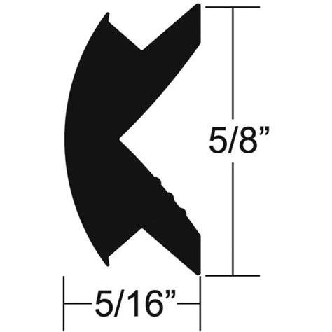 Taco Metals Taco V120342BKA501 Flexible Vinyl Insert, 50' Black V12 ...