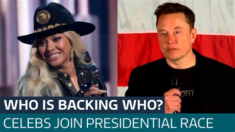 From Beyonce to Elon Musk: Who are the celebrities backing each ...