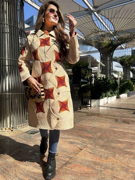 Amanda Vermont Autumn Pinwheel Pure Silk Patchwork Quilted Jacket ...