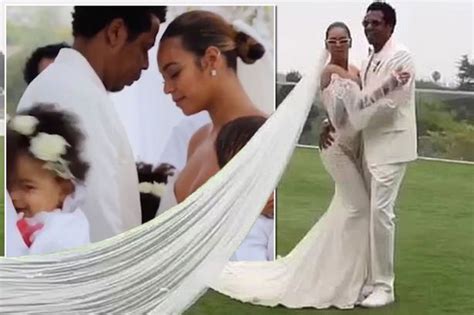 Beyonce gives first glimpse of wedding dress she wore to renew vows ...