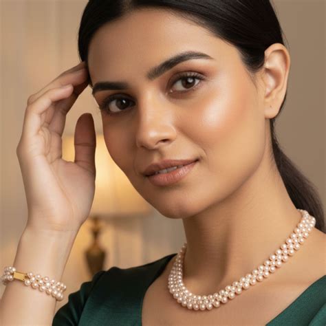 Buy Elegant Pearl Sets Online | Pearl Necklace & Earring Sets | Krishna ...
