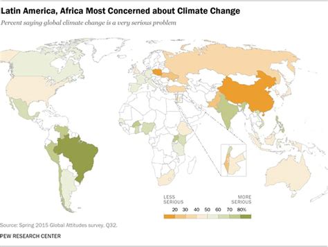 This map of climate change attitudes around the world might surprise you - The Washington Post