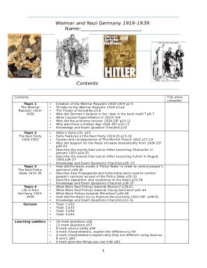 Weimar Republic: Definition, Inflation & Collapse Doc Template | pdfFiller