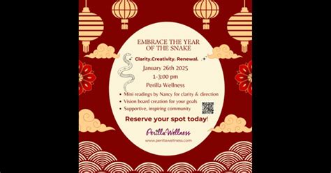 Mini Readings & Vision Boards: Embracing the Year of the Snake, Perilla ...