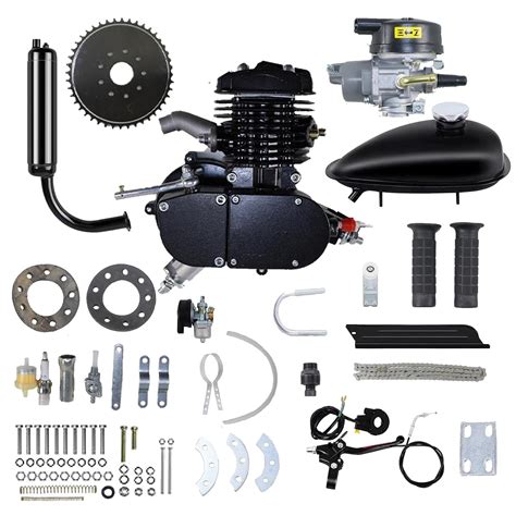 FJNMKB Upgraded 80cc Bicycle Engine Kit,2-Stroke Motorized Bicycle Fit ...
