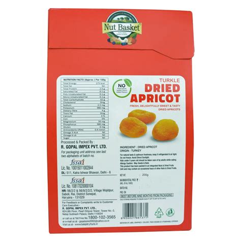Nut Basket Apricot 250g – Balaji Dry Fruits