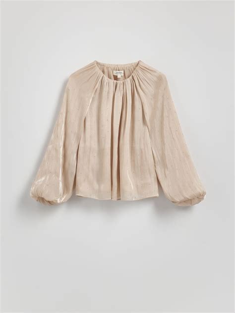 Puff sleeve top Color pastel pink - RESERVED - 452EN-03X
