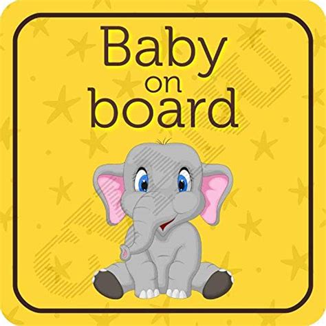 KREEPO Baby On Board Kids Safety Warning Sticker for Driver, Safety ...
