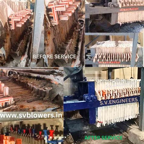 stp etp dewatering filter press repair and service