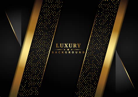 Abstract Gold and Black Overlapping Layers Luxury Background 1105481 ...