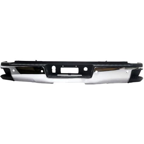 Replacement® Step Bumper, Chrome, Face Bar and Pads, With Corner Step ...