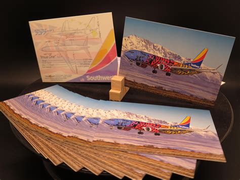 Southwest Airlines 737 Max 8 Set of 50 Airplane Trading Cards - 2.5"x 3 ...