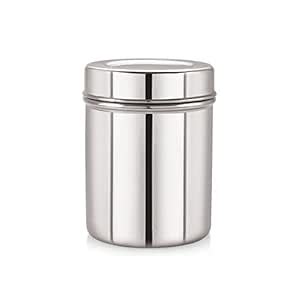 Buy Neelam Stainless Steel 22 Gauge Deep Dabba 450 ml, 1 Pcs, Silver ...