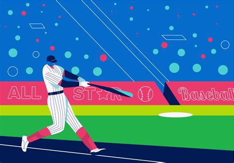 Play ESPN Fantasy baseball HD Wallpaper Vector Art