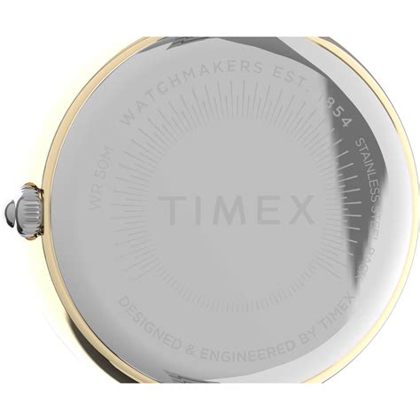 Timex City Collection Women's Quartz Analog Gold-Tone Dial Round Case ...
