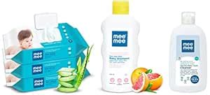 Buy Mee Mee Caring Baby Wet Wipes with lid, 72 Pcs (Aloe Vera, Pack of ...