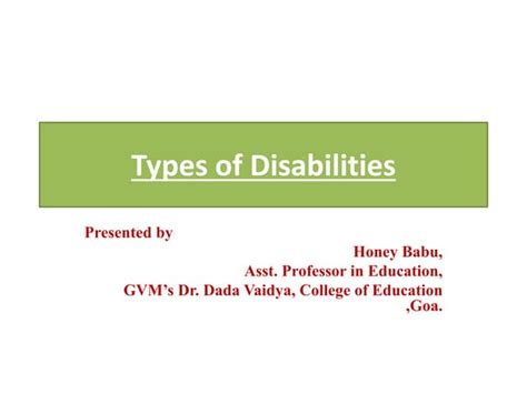 Image result for Types of Disabilities